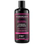 Kerargan - Shampoing Ultra Réparateur à la Kératine pour Cheveux Abîmés et Stressés - Fortifiant, Lissant et Protecteur - Sans Sulfate, GMO, Silicone, Huile Minérale - 500ml