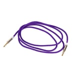 3.5mm Jack Audio Cable Adapter AUX Cable Male to Male Car Auxiliary Cord Stereo Cable Purple