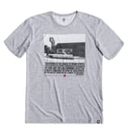 DC Shoes Cruzer SS M Tees SKPH T-Shirt Homme, Gris (Heather Grey), Small (Taille Fabricant: S)