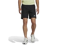 Adidas Male Adult Own The Run Shorts, Black/Reflective Silver, XS 5 inch