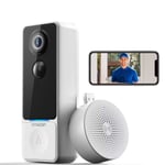 TMEZON HD Wireless WiFi Ring Doorbell Security Intercom Video Camera Door Bell