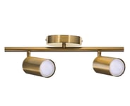 Activejet SPECTRA dubbelt guld tak vägglampa list spotlight GU10 för vardagsrum