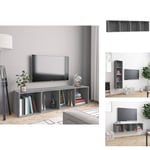 Vägghyllor & fönsterbrädor - Living Bokhylla/tv-bänk grå sonoma 143x30x36cm konstruerat trä