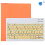 For ipad Pro Cmf TG11B Detachable Bluetooth Yellow Keyboard + Microfiber Leather Protective Case for iPad Pro 11 inch (2020), with Pen Slot & Holder (Black) (Color : Orange)