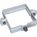 80 mm rörhållare Rheinzink®, fyrkantig, förpatinerad valsblank