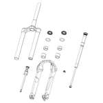 Rockshox 27/29 Ultimate 38 Mm D1+ 2024+ Boxxer Electric Red Klistermärkesset