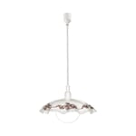 Pendant Light Height Adjust Colour White Purple Black Satin Glass Bulb E27 1x60W