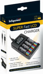 C013 Infapower Super Fast LCD Battery Charger for AA and AAA batteries