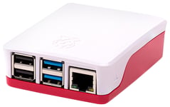 Official Raspberry Pi 4 Model B Case, Red/White
