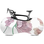 L.BAN Sweet-Heart Bicycle Wheel Cover, Protect Gear Tire Bike Cover - Classic Outline Colorful Flower Pattern Blossoming Drawing
