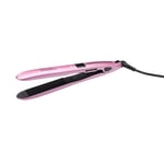YUYAXAF Thermostatic Hair straightener LCD digital display electric splint lengthened heating plate perm Antiscalding, Pink