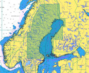 C-MAP Gulf of Bothnia, D340, 4D Sjökort
