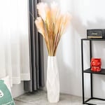 Vase Céramique Feuille D'érable Blanc - Déco Boho Minimaliste Pour Fleurs Séchées Ou Fraîches
