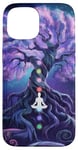 Chakra Méditation Arbre Nature Univers Éléments Coque pour iPhone 15