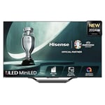 Hisense 55 Inch 144Hz Mini-LED Smart TV 55U7NQTUK- Quantum Dot Colour, Dolby Vision IQ & Atmos, iMax Enhanced, Built-in Subwoofer and Vidaa OS with Freely, Youtube, Netflix and Disney+ (2024 Model)
