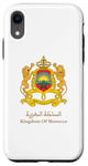 Coque pour iPhone XR Emblème doré du Royaume du Maroc | Drapeau marocain