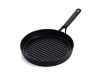 KitchenAid Classic Forged Hard Anodized PFAS-Free Healthy Ceramic Non-Stick, 28 cm Grill Pan, Induction, Oven Safe, Black