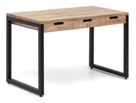 Box Furniture - Table bureau iCub Strong 1 grand tiroir 60x120x75cm Noir Effect-Vintage