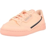 adidas Originals Continental 80 J Clear Orange Leather Trainers Shoes