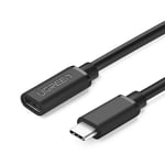 Ugreen USB-C (hunn) til USB-C (hann) 3.1 forlengelseskabel, 0,5 m - svart