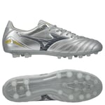 Mizuno Morelia Neo IV Pro AG Platinum Silver - Silver/Grå - Konstgräs (AG), storlek 42