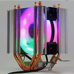Jinyouqin 3pin / 4pin RGB LED CPU Refroidisseur 4-heatpipe Dual Tower Ventilateur de Refroidissement Radiateur de Chaleur pour LGA 1150/1151/1155/1156/775/1366 x79 x99AMD