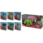 Zing StikBot Figures - Pack of 6, Blind Assortment & Stikbot Mega Monsters, Gigantus