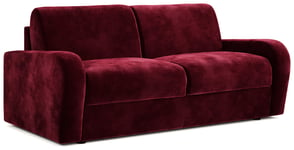 Jay-Be Deco Velvet 3 Seater Sofa Bed - Burgundy