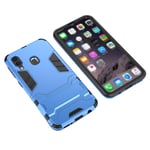 Mipcase Rugged Protective Back Cover for Samsung Galaxy A40, Multifunctional Trible Layer Phone Case Slim Cover Rigid PC Shell + soft Rubber TPU Bumper + Elastic Air Bag with Invisible Support (Blue)
