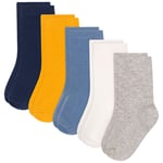 Petit Bateau Plain 5-pack Bomullsstrumpor Blue | Blå | 0-3 months