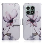 OnePlus 10 Pro 5G - Læder cover / pung - Printet Design - Magnolia Blomst
