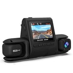 CedarTrap Dual Dash Cam 4K Single Front or 2K Front and 1080P Cabin,for Cars with Night Vision, Parking Mode, G-Sensor, WDR, Loop Recording, WiFi, GPS, Support 128GB Max