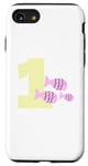 iPhone SE (2020) / 7 / 8 Kids 1st Birthday Pink Fish Yellow Summer Party One Year Old Case