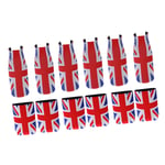 T TOOYFUL 12PCS Union Jack UK Flag Stubby Beer Can Sleeve Holder Bottle Cooler Neoprene