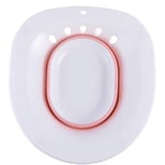 Cabilock Sitz Bath for Toilet Seat Hip Bath for Postpartum Care Hemorrhoids and Perineum Treatment Foldable Yoni Steam Basin Alleviate Vaginal or Anal Inflammation Pink