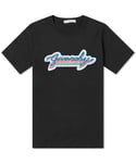 Givenchy Mens Retro Logo T-shirt Black Cotton - Size X-Small