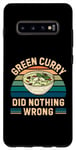Coque pour Galaxy S10+ Curry vert rétro n'a rien mal - Nourriture au curry vert vintage