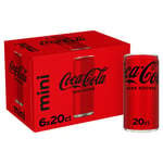 Soda Sans Sucres Coca-cola Zero - Le Pack De 6 Canettes De 20cl