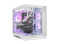 Nox Hummer Astra Neo White, Midi Tower, Pc, Vit, Atx, Itx, Micro Atx, Spcc, Stål, Härdat Glas, Spela