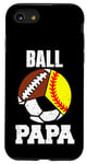 iPhone SE (2020) / 7 / 8 Ball Papa Funny Softball Soccer Football Papa Case