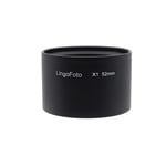 52mm Lens Filter Adapter Tube for Leica X1 X2 XE Digital Camera, Black Aluminum Lens Adapter Tube LingoFoto