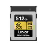 Lexar CFexpress 4.0 Pro Gold R3600 / W3300 512GB