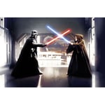 Papier Peint panoramique intissé Vader vs. Kenobi Star Wars 300X200 cm