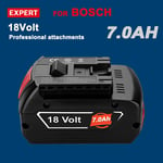 18V 7.0 Ah High Battery For Bosch BAT609 BAT610 BAT618 17618 25618-01 GSB GSR
