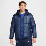 Chelsea Vinterjacka Nsw Synthetic Fill Fleece - Obsidian/vit - Nike, storlek Medium