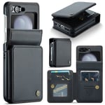 CaseMe Plånboksskal RFID-skydd Samsung Galaxy Z Flip 5 svart