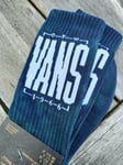 VANS 5.5-8 Eu 38-42 CUSHIONED Green Navy TIE DYE OFF THE WALL Cotton Crew Socks