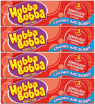4x Wrigley's Hubba Bubba Seriously Strawberry Flavor Bubble Gum Chunky & Bubbly