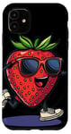 iPhone 11 Cool Strawberry Costume with funny Shoes and Arms Case