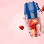 Juicer Cup Rechargeable Juice Cup, Portable Juice Cup, Compact Multi-Function Food Processor, Sky Blue 300Ml
